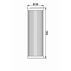 Filtr oleju beta 350/400/450/498/520 `10-13 (hf631) (50)